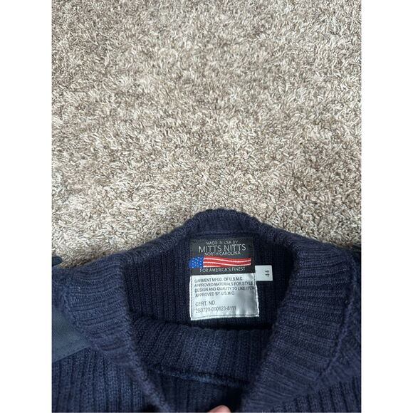 Vintage Mitts Nitts Polar Wear Military Service Issue Wool Sweater Men’s L (44) - Picture 4 of 11